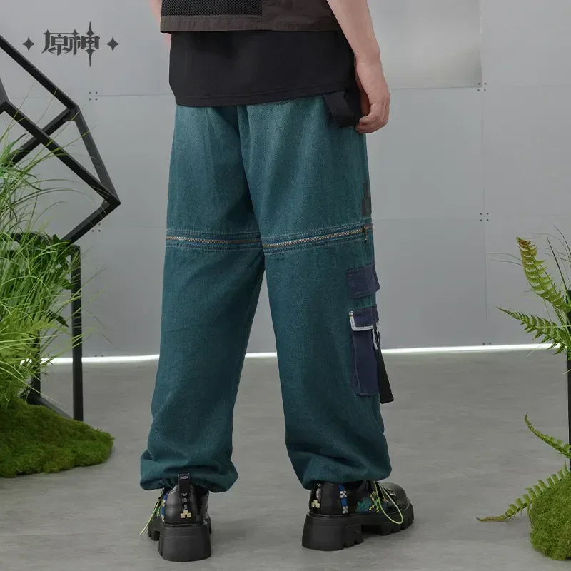 Genshin Impact Kinich Theme Impression Series Detachable Work Jeans - Image 5