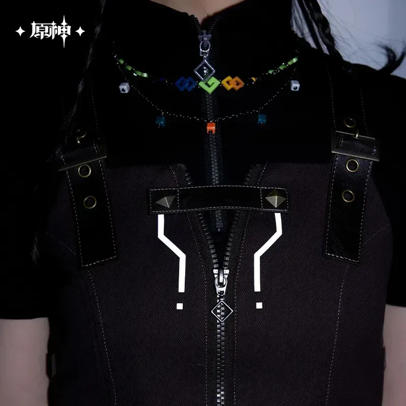 Genshin Impact Kinich Theme Impression Series Patchwork Short Vest - Image 2