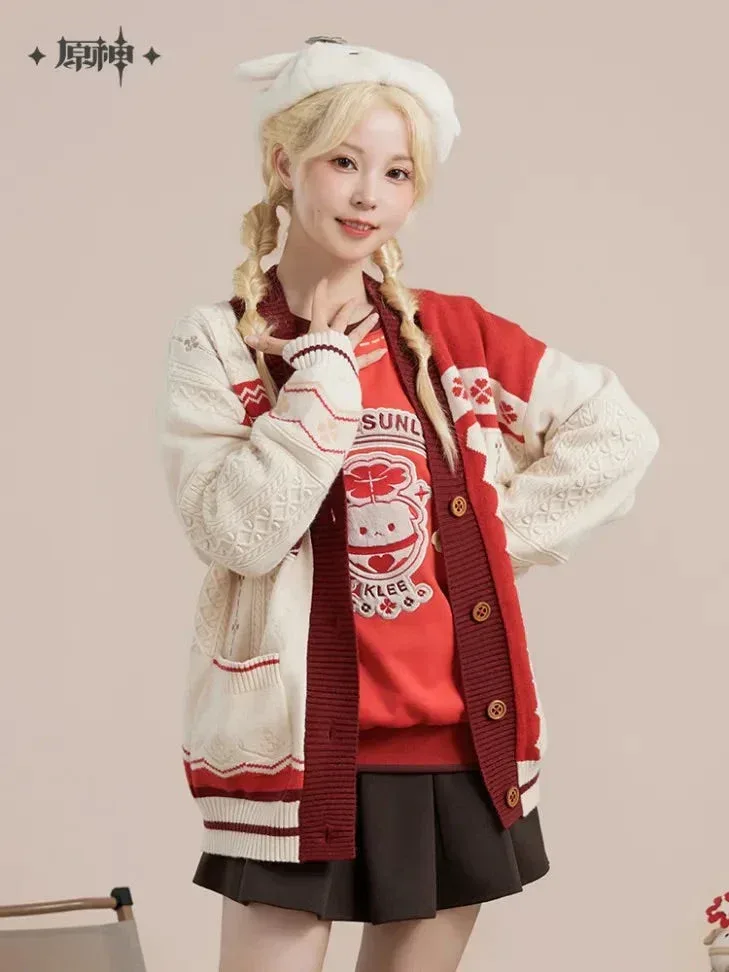 Genshin Impact Klee Theme Impression Series Knit Cardigan - Image 2