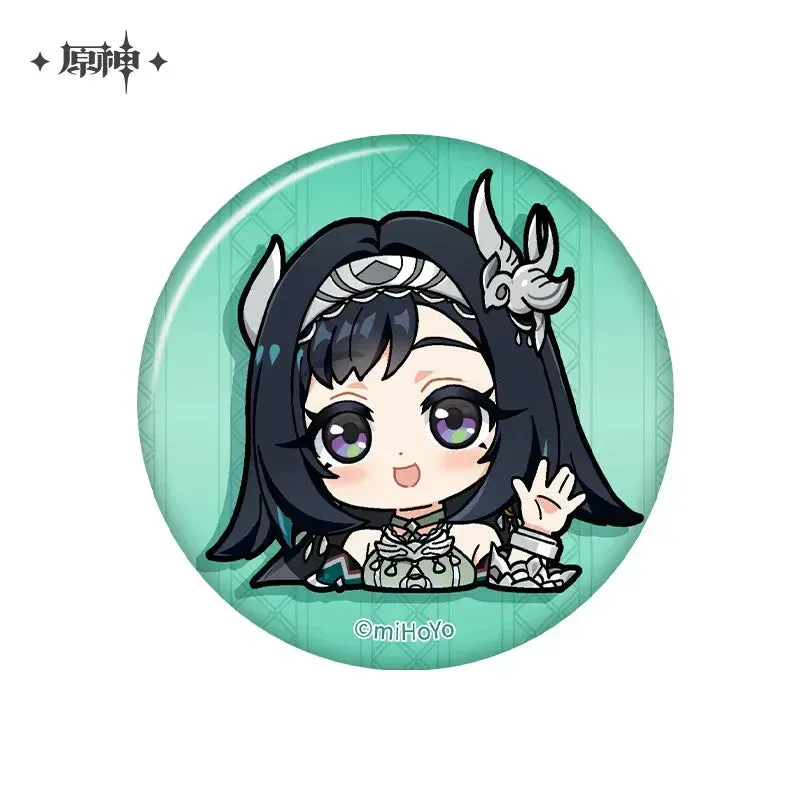 Genshin Impact Liyue Chibi Emojis Series Badge - Image 15