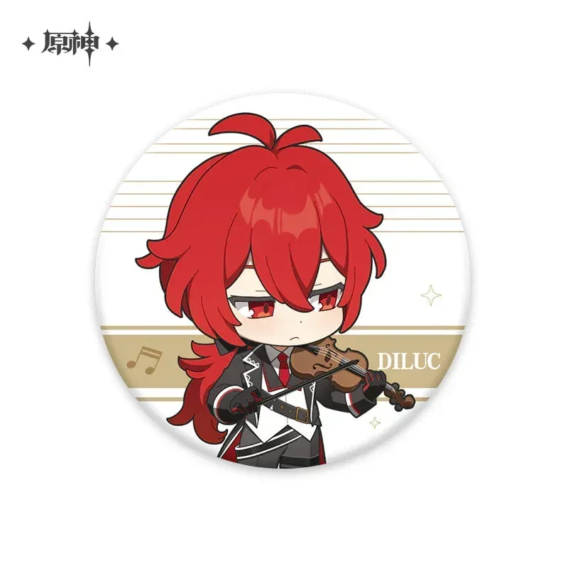 Genshin Impact Melodies of an Endless Journey Chibi Character Series Badge - Image 4