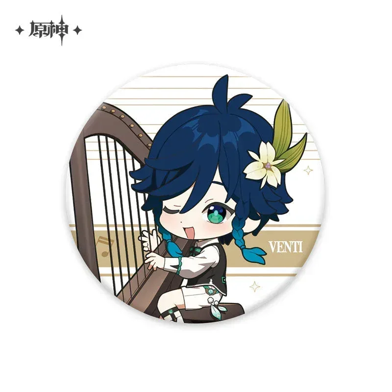 Genshin Impact Melodies of an Endless Journey Chibi Character Series Badge - Image 7