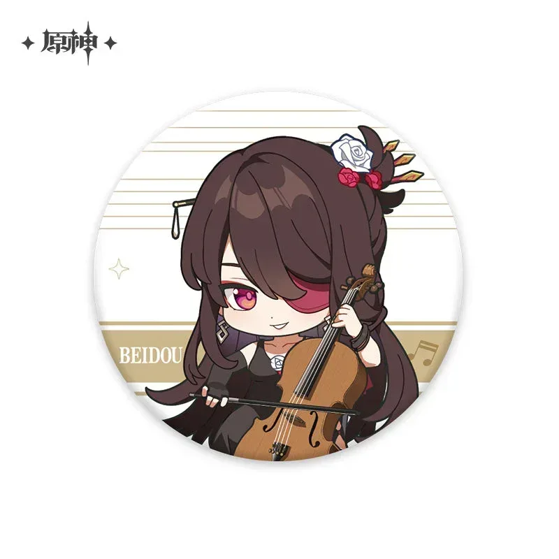Genshin Impact Melodies of an Endless Journey Chibi Character Series Badge - Image 9