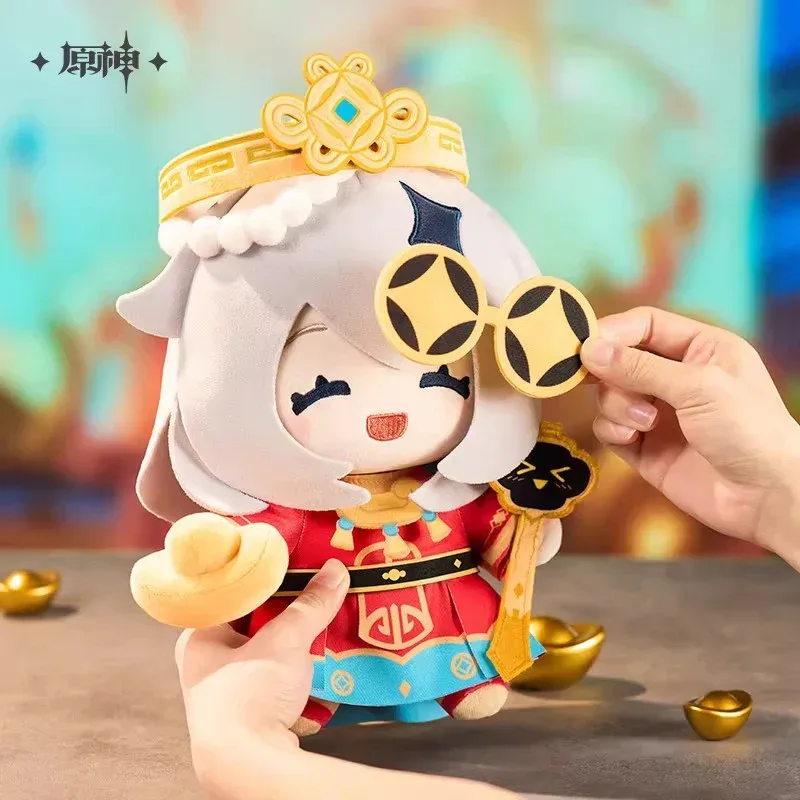 Genshin Impact Mini Wealth God Series Paimon Plush Toy - Image 3