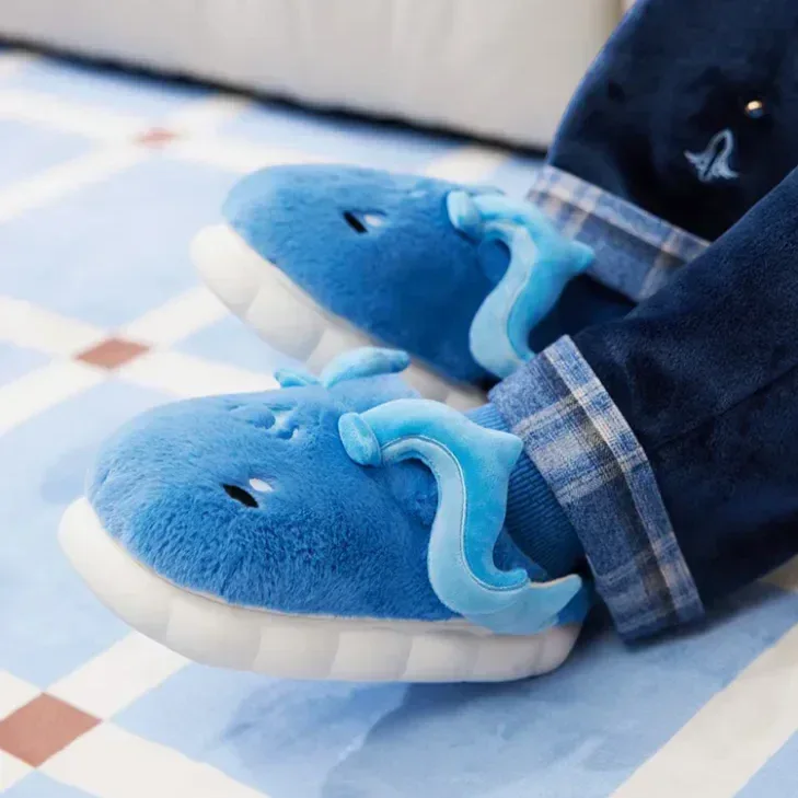 Genshin Impact Neuvillette Theme Impression Series Fluffy House Slippers