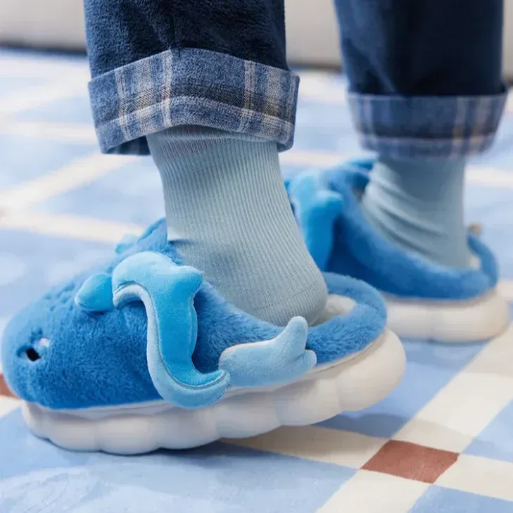 Genshin Impact Neuvillette Theme Impression Series Fluffy House Slippers - Image 2
