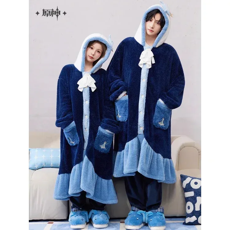 Genshin Impact Neuvillette Theme Impression Series Home Pajamas (With Eye Mask) - Image 3