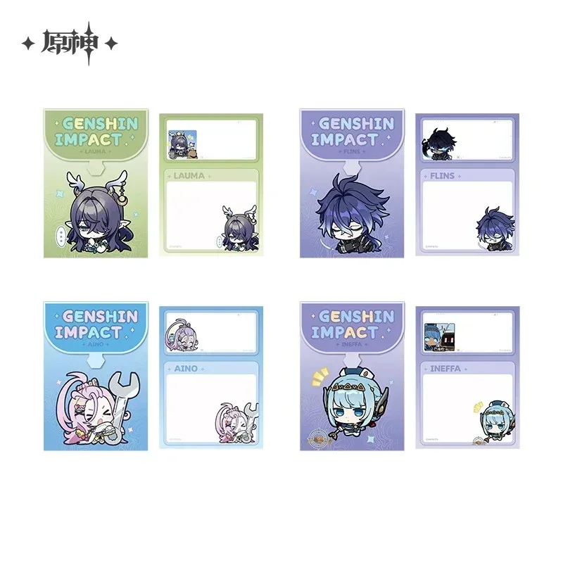 Genshin Impact Nod-Krai Chibi Emojis Series Notepad