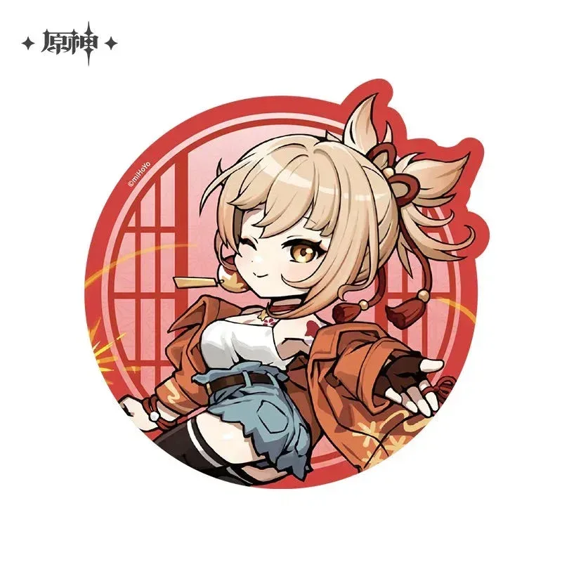 Genshin Impact Picnic Theme Chibi Character Series Mousepad - Image 5