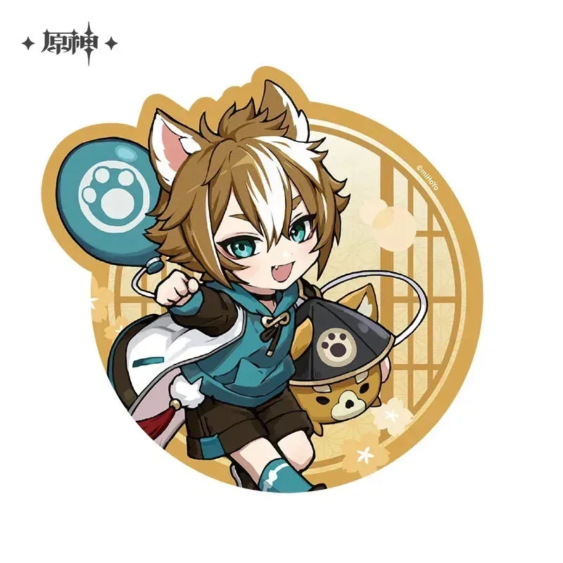 Genshin Impact Picnic Theme Chibi Character Series Mousepad - Image 8