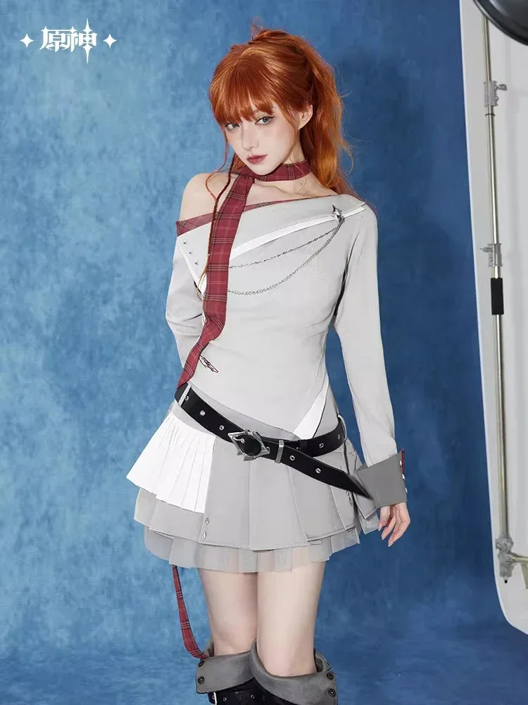 Genshin Impact Tartaglia Theme Impression Series Asymmetrical Long-Sleeve Knitwear - Image 4