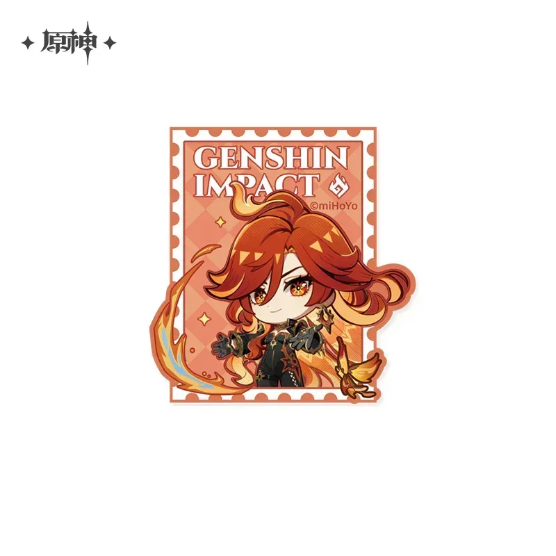 Genshin Impact Teyvat Theme Series Toiletry Bag Velcro Luggage Tag - Image 10