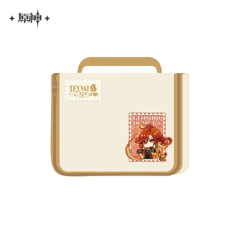 Genshin Impact Teyvat Theme Series Toiletry Bag Velcro Luggage Tag - Image 15