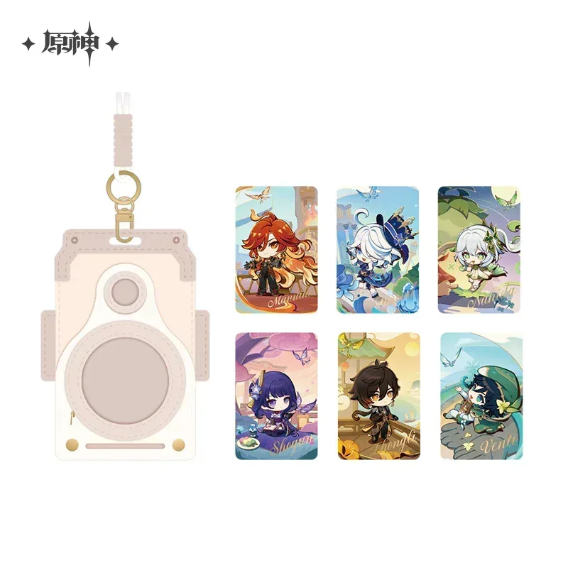 Genshin Impact Teyvat Theme Series Toiletry Bag Velcro Luggage Tag - Image 3