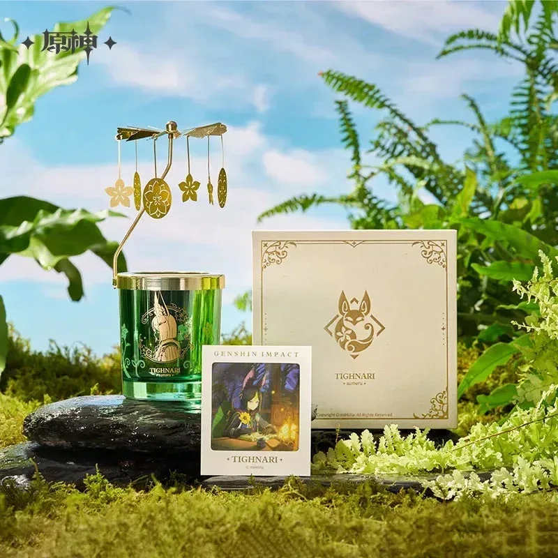 Genshin Impact Tighnari Impression Revolving Lantern Scented Candle Set - Image 2