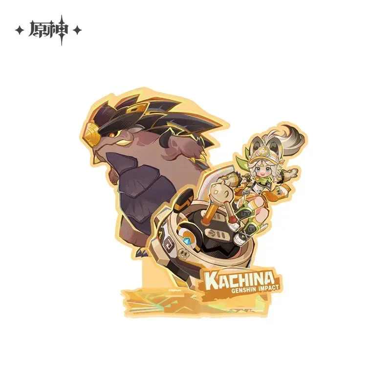 Genshin Impact Traces of Artistry Series Acrylic Badge Stand Laser Ticket - Image 5