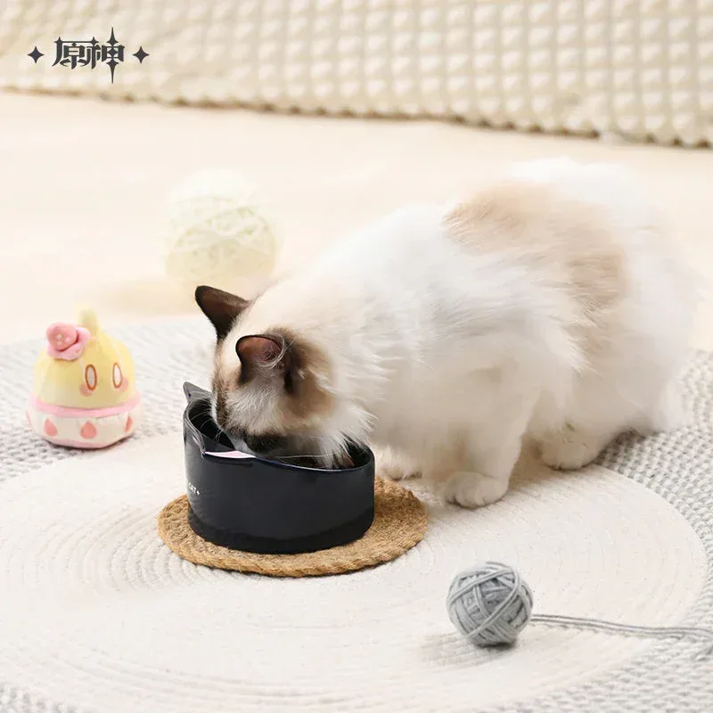 Genshin Impact Wanderer Meow Home Theme Series Ceramic Pet Bowl - Image 4