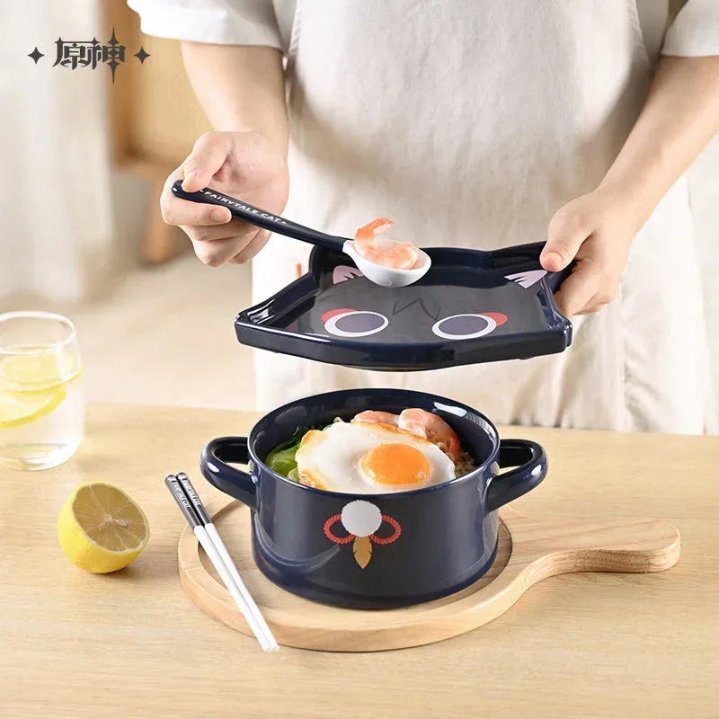 Genshin Impact Wanderer Meow Home Theme Series Ceramic Tableware Set - Image 4