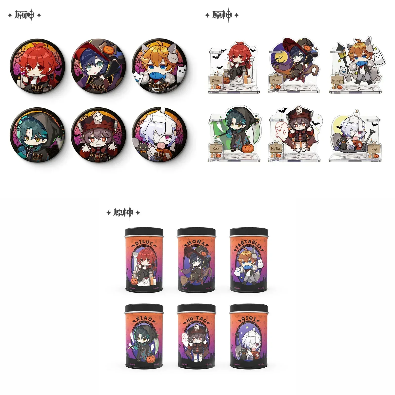 Genshin Impact Wicked Halloween Costumes Series Merch