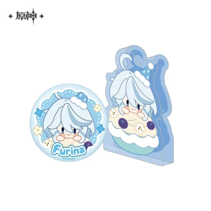 Genshin Impact Wondrous Travels Series Furina Badge (Not For Sale)