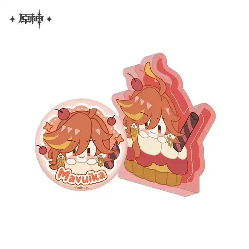 Genshin Impact Wondrous Travels Series Mavuika Thick Acrylic Ornament (Not For Sale)