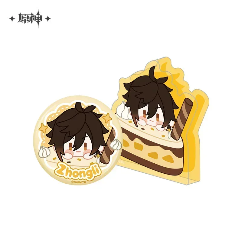 Genshin Impact Wondrous Travels Series Zhongli Thick Acrylic Ornament (Not For Sale)