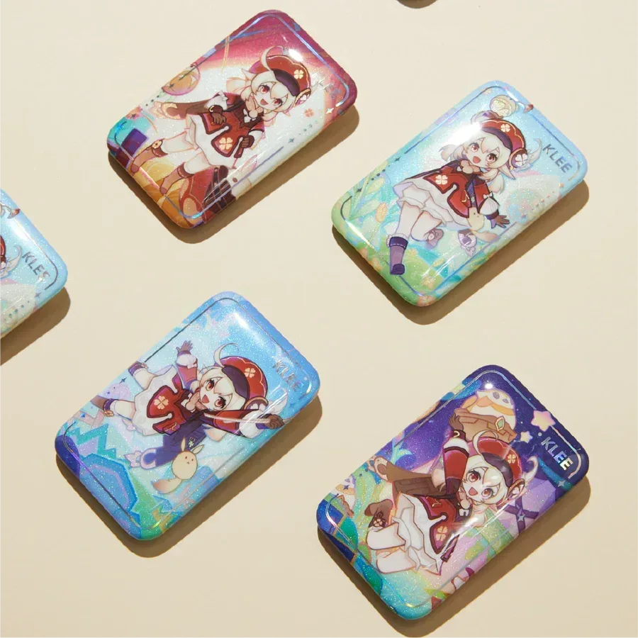 Genshin Impact x Wanda Film "Magic Screen Journey: A Date with Light and Shadow" Square Pin Badge - Image 5