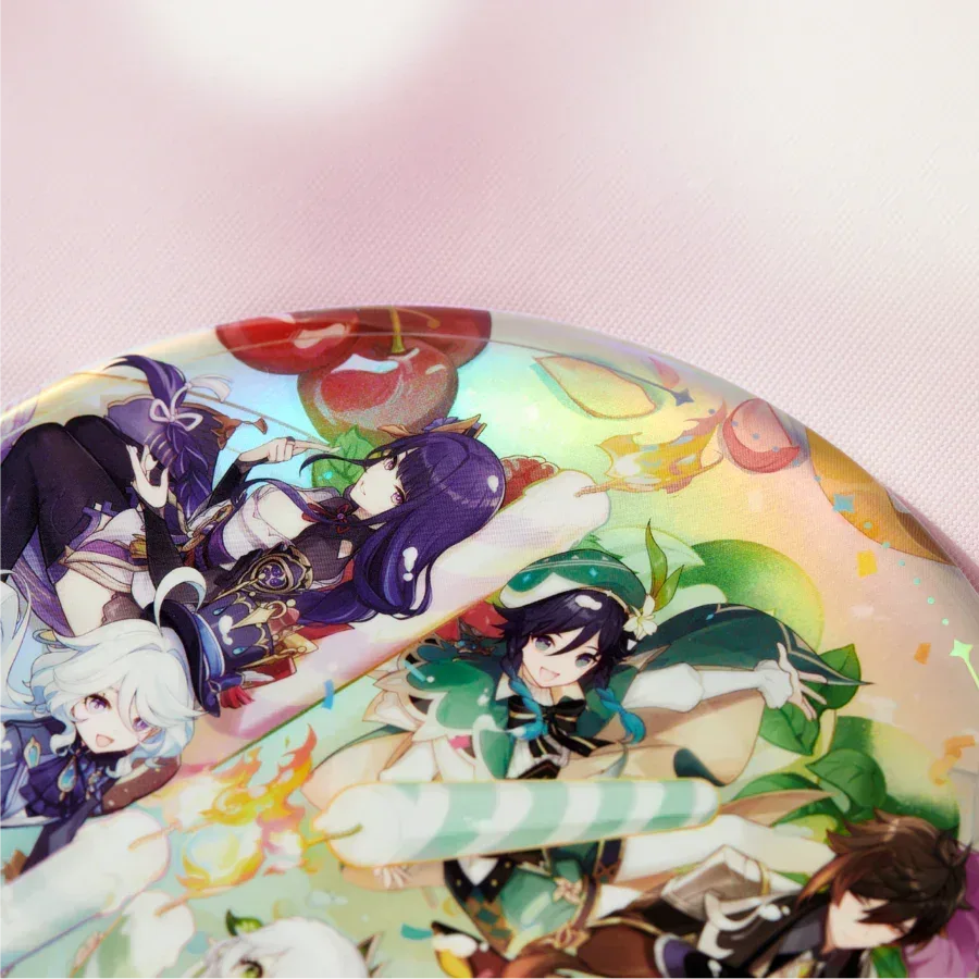 Genshin Impact x Wanda Film "Magic Screen Journey: A Date with Light and Shadow" Supersize Commemorative Badge - Image 2