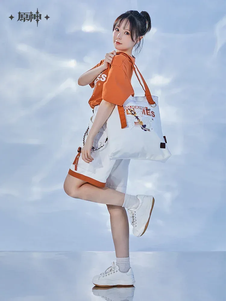 Genshin Impact Yoimiya Frolicking Flames Canvas Tote Bag - Image 2