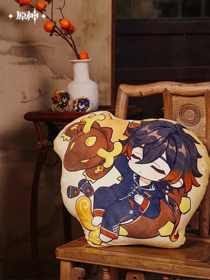 Genshin Impact Zhongli Theme Impression Series Chibi Pillow - Image 2