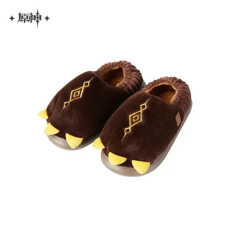 Genshin Impact Zhongli Theme Impression Series Exuvia Plush House Slippers