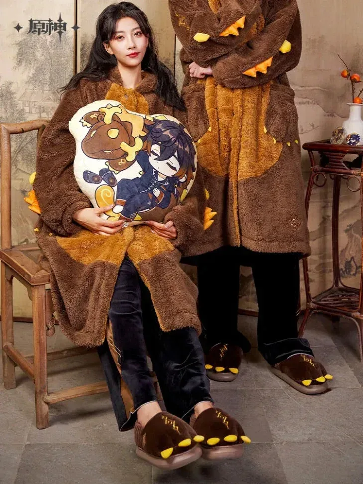 Genshin Impact Zhongli Theme Impression Series Exuvia Plush House Slippers - Image 6