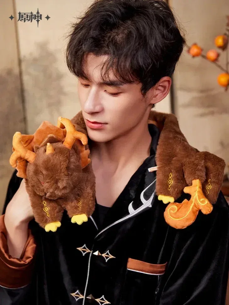 Genshin Impact Zhongli Theme Impression Series Exuvia Plush Toy Scarf - Image 5