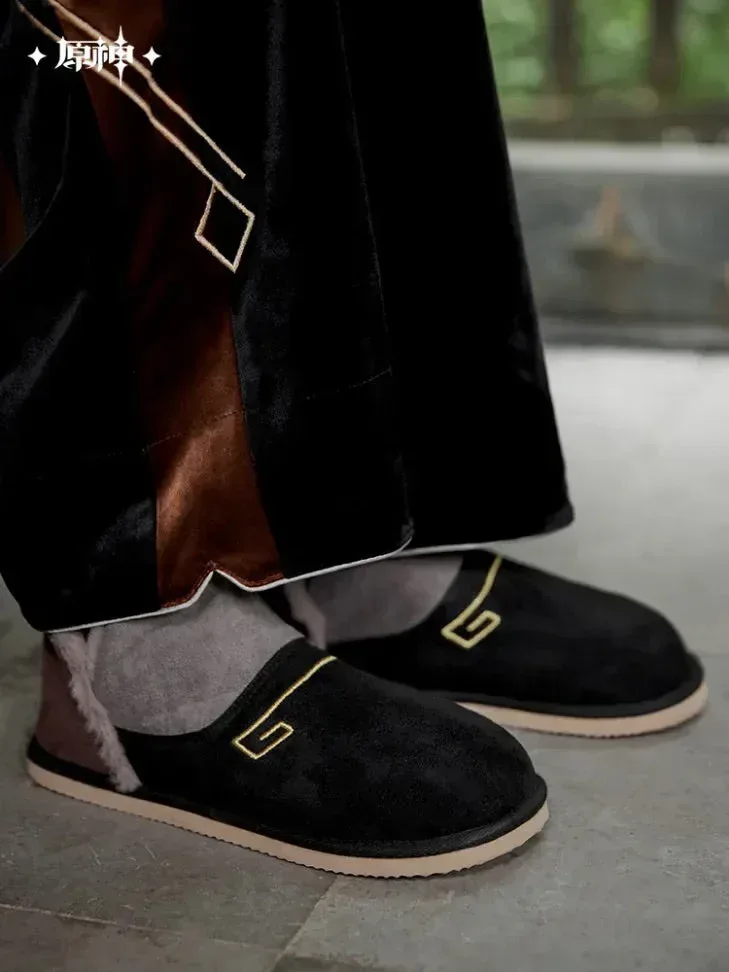 Genshin Impact Zhongli Theme Impression Series House Slippers - Image 2