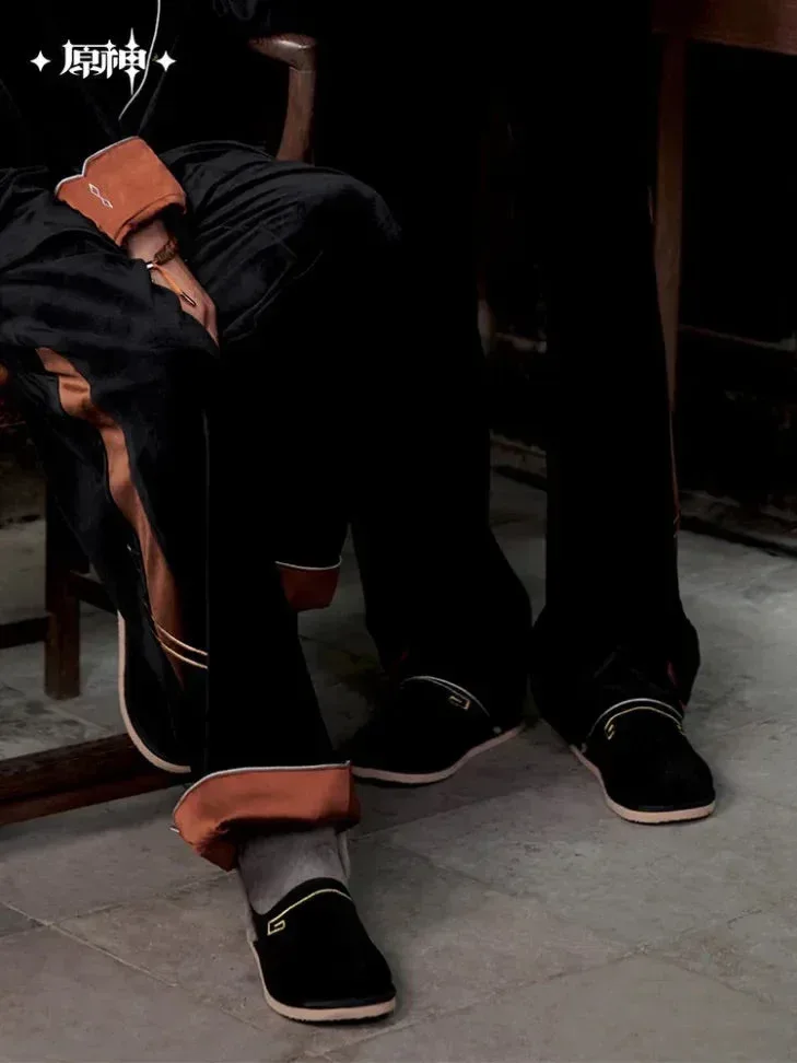 Genshin Impact Zhongli Theme Impression Series House Slippers - Image 5