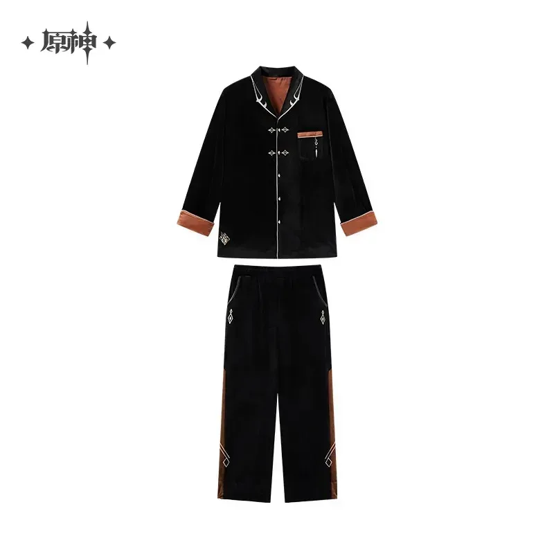 Genshin Impact Zhongli Theme Impression Series Velvet Pajama Set - Image 10
