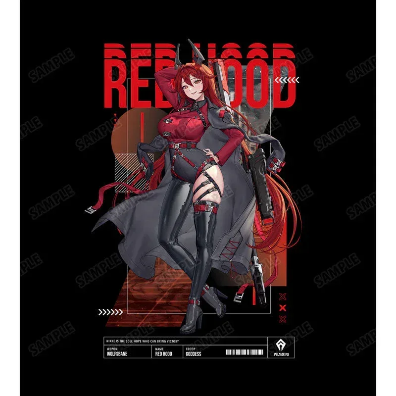 GODDESS OF VICTORY: NIKKE LOVECACAO Illustration Red Hood Tactical Fashion Ver. Unisex BIG Silhouette T-shirt