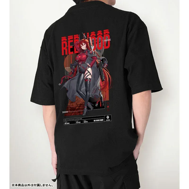 GODDESS OF VICTORY: NIKKE LOVECACAO Illustration Red Hood Tactical Fashion Ver. Unisex BIG Silhouette T-shirt - Image 3