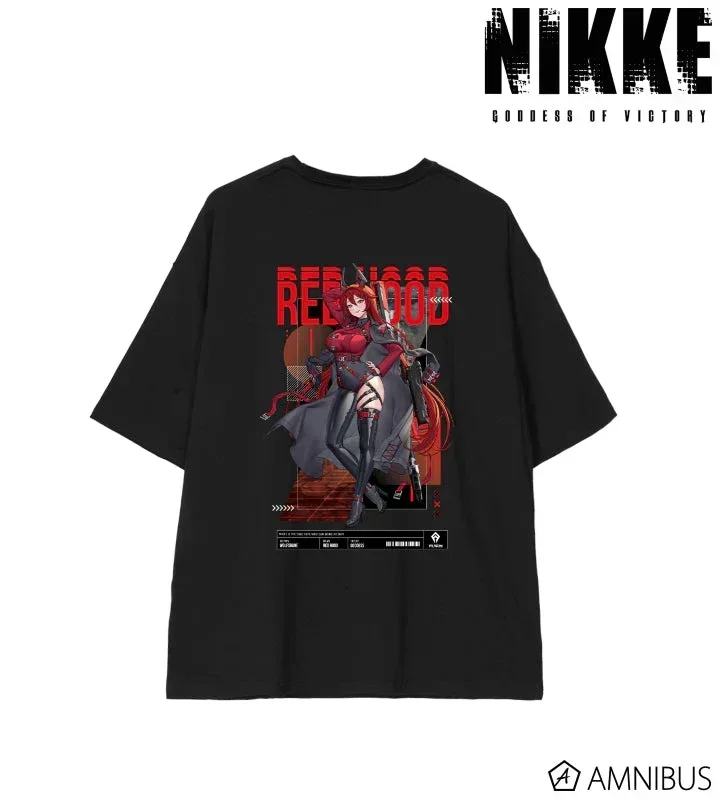 GODDESS OF VICTORY: NIKKE LOVECACAO Illustration Red Hood Tactical Fashion Ver. Unisex BIG Silhouette T-shirt - Image 5