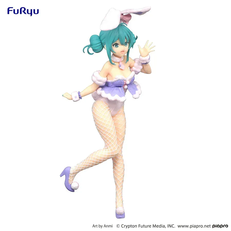 Hatsune Miku Bicute Bunnies PVC Statue White Rabbit Purple Color Ver. - Image 2