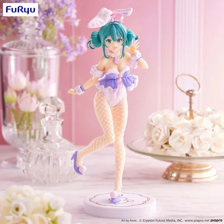 Hatsune Miku Bicute Bunnies PVC Statue White Rabbit Purple Color Ver. - Image 6