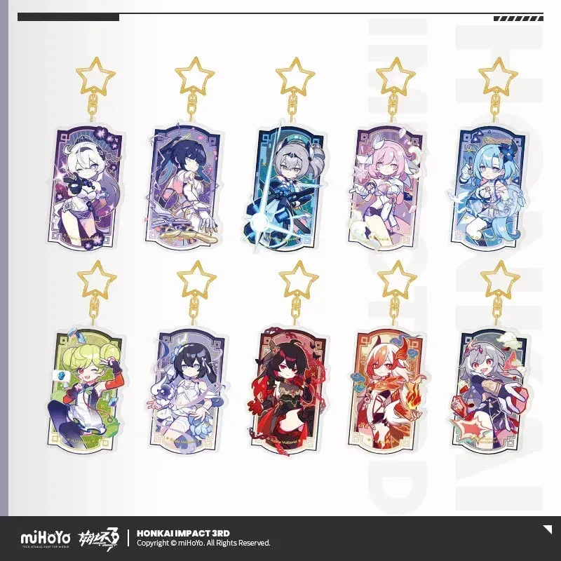 Honkai Impact 3rd A Life of Luck Series Acrylic Glitter Quicksand Pendant