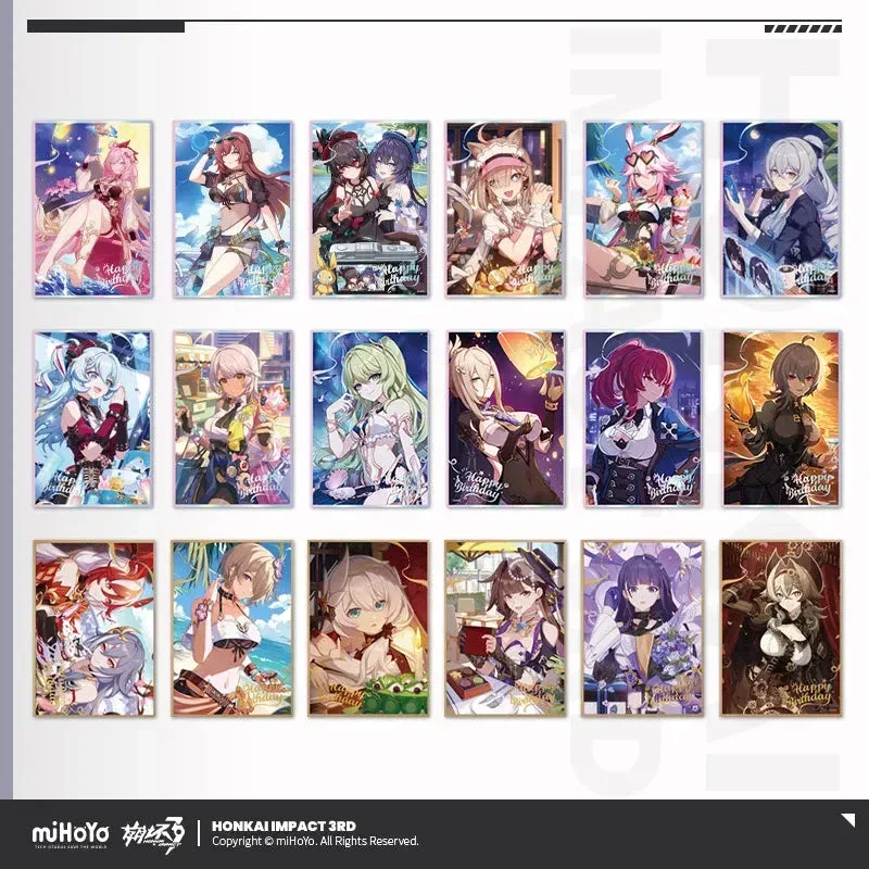Honkai Impact 3rd Birthday Greeting Series PET Shikishi Cardboard