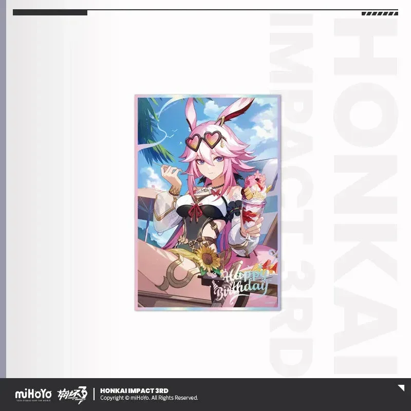 Honkai Impact 3rd Birthday Greeting Series PET Shikishi Cardboard - Image 13