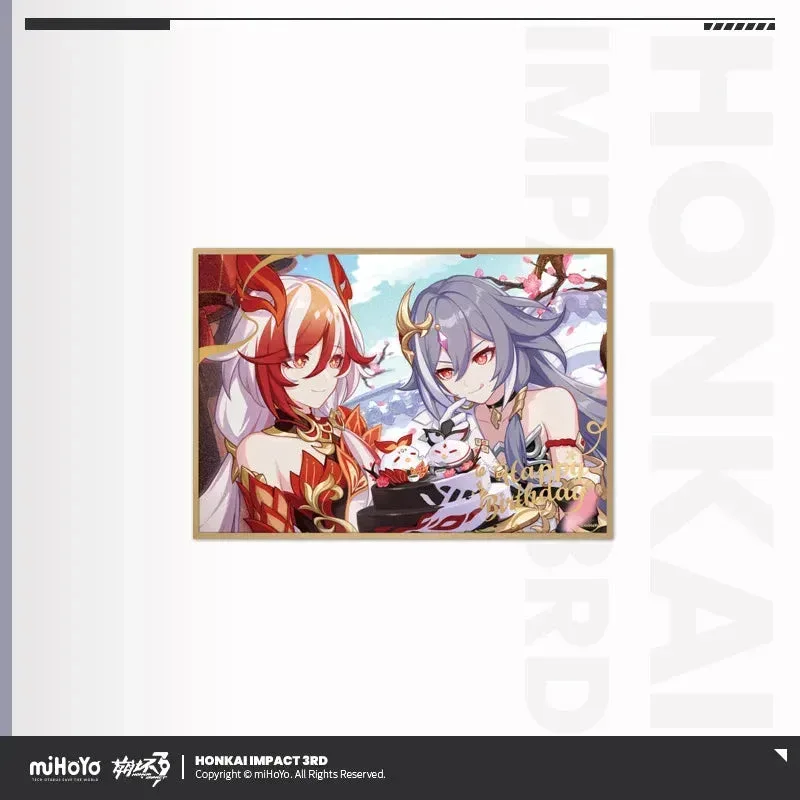 Honkai Impact 3rd Birthday Greeting Series PET Shikishi Cardboard - Image 4