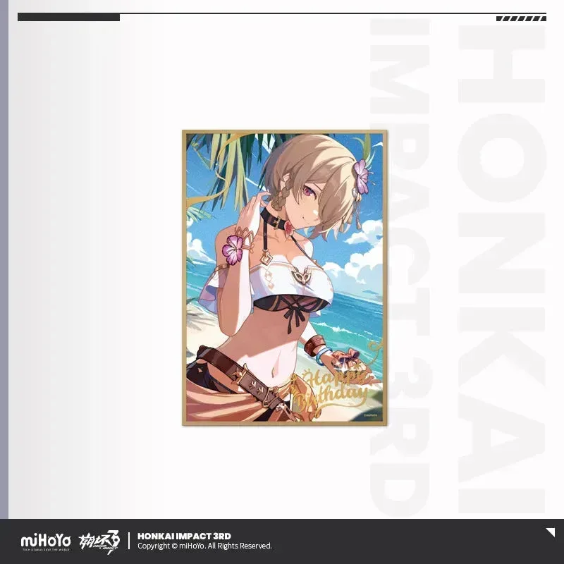 Honkai Impact 3rd Birthday Greeting Series PET Shikishi Cardboard - Image 5