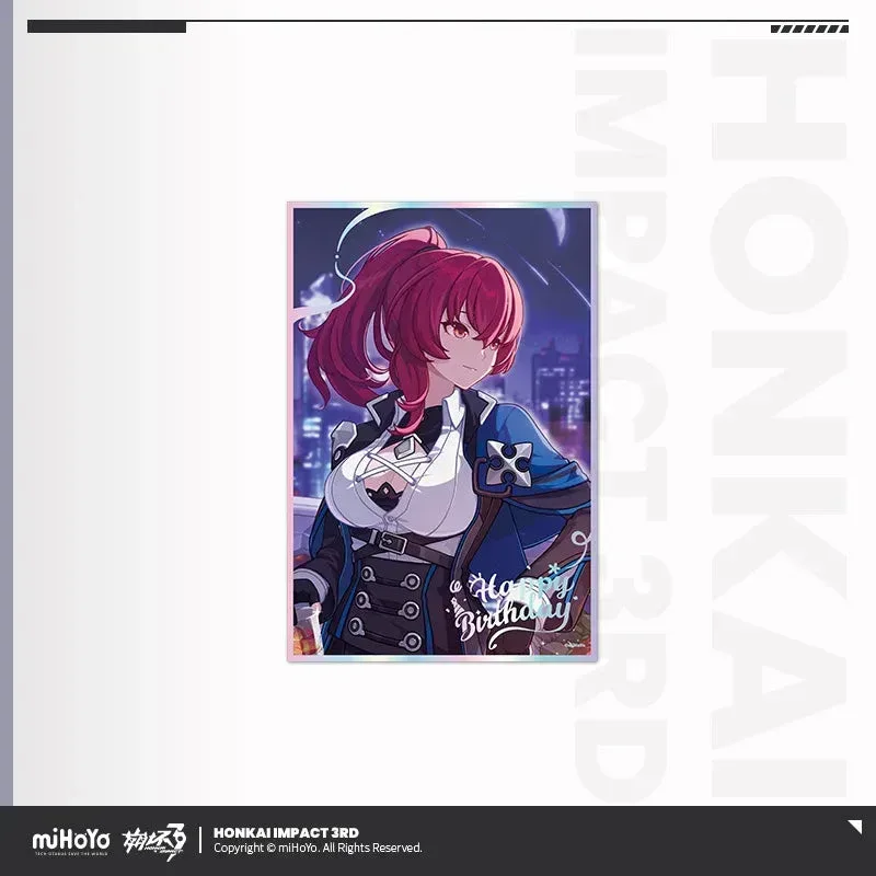 Honkai Impact 3rd Birthday Greeting Series PET Shikishi Cardboard - Image 8