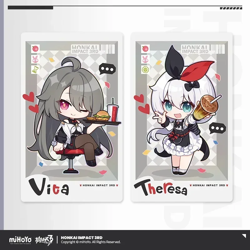 Honkai Impact 3rd Delicious Onboard Series Chibi Laser Card Set - Image 2