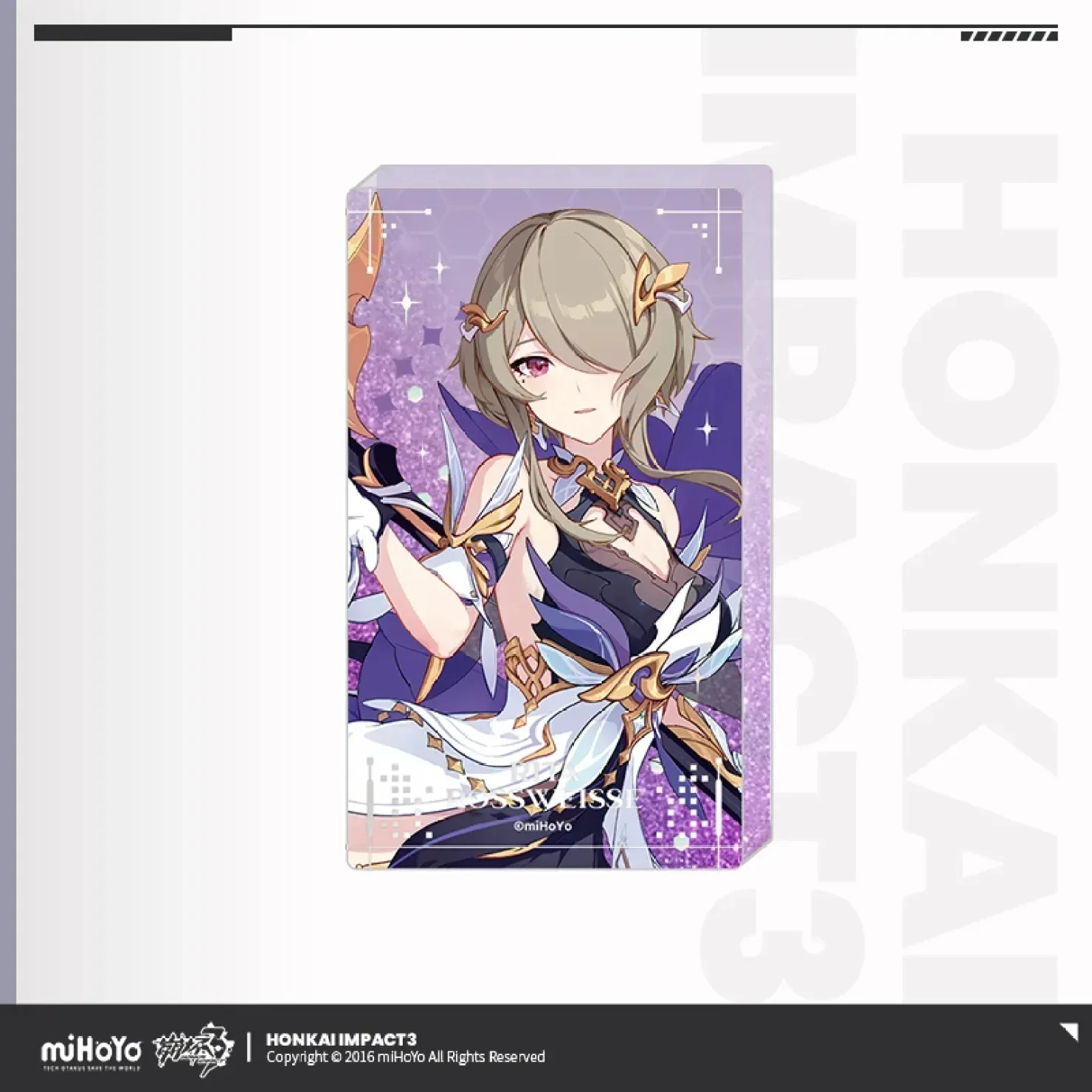 Honkai Impact 3rd Vertical Drawing Series Acrylic Glitter Quicksand Block - Image 5