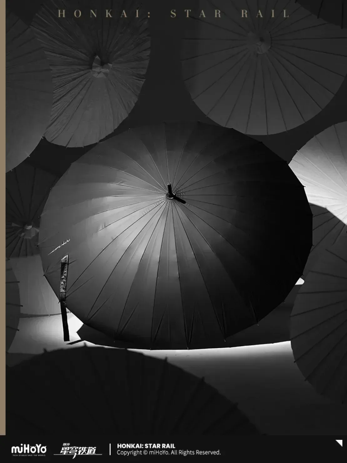 Honkai: Star Rail Acheron Theme Impression Series Long Handle Umbrella - Image 3